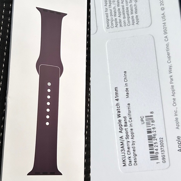 Apple Sport Band for Watch Series 7 - Dark Cherry, (41mm) 🆕 As Shown👆 - Picture 3 of 5